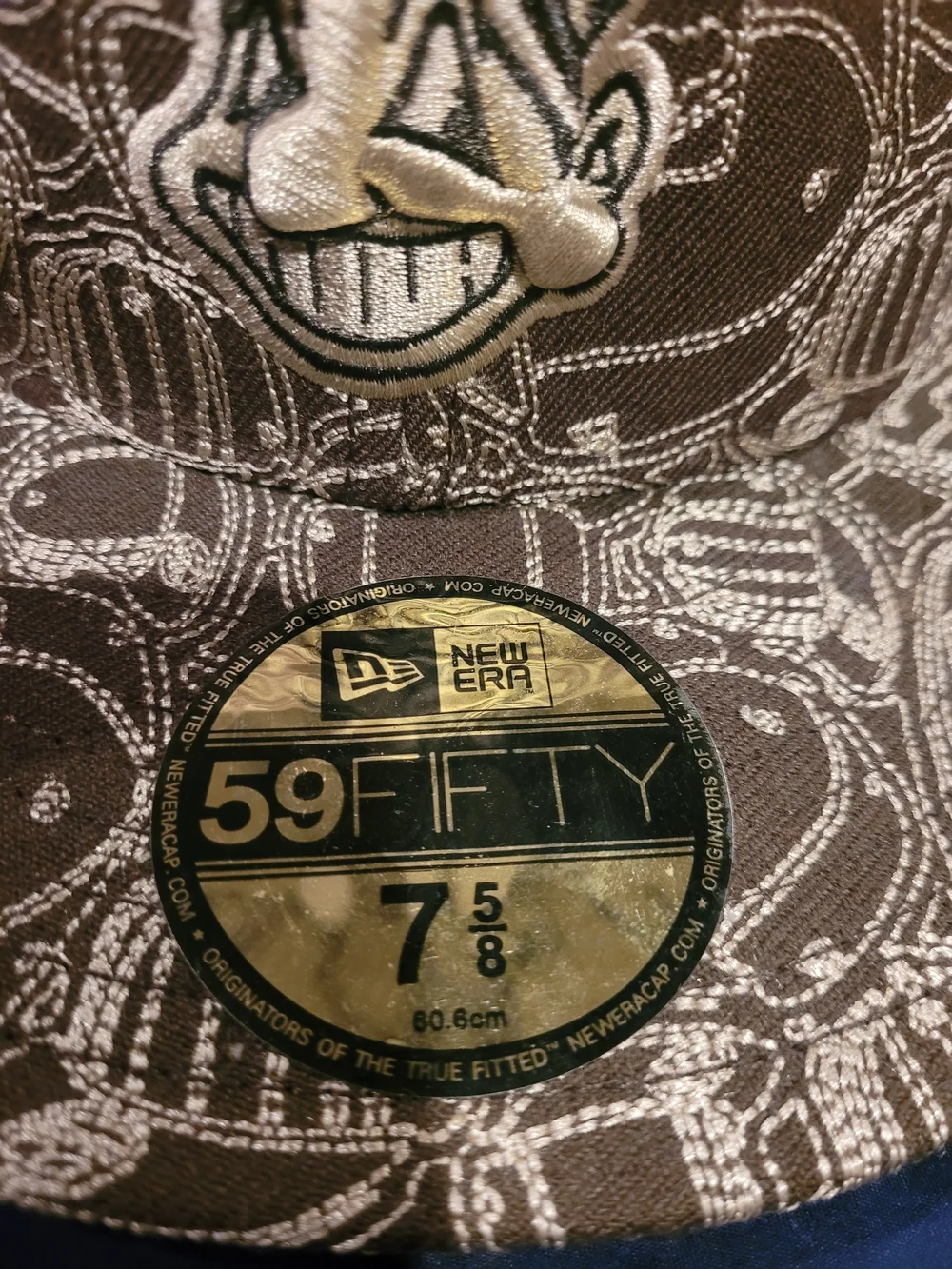 New Era 59FIFTY Brown Patterned Fitted Cap